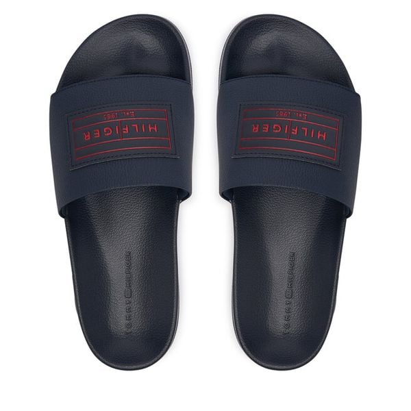 Klapki Tommy Hilfiger. Niebieskie klapki męskie Tommy Hilfiger. Za 189.99 zł.