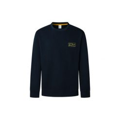 Bluza Pepe Jeans Soren. Czarne bluzy męskie Pepe Jeans, m, z aplikacjami, z jeansu, bez kaptura. Za 254.30 zł.