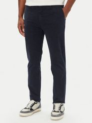 Guess Jeans Chinosy M4YB33 WGB5A Granatowy Slim Fit. Niebieskie eleganckie spodnie męskie Guess Jeans, m, z aplikacjami, z bawełny. Za 389.99 zł.