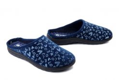 INBLU ET-32 004 granatowy, kapcie damskie. Niebieskie kapcie damskie Inblu, bez wzorów, z tkaniny. Za 71.99 zł.