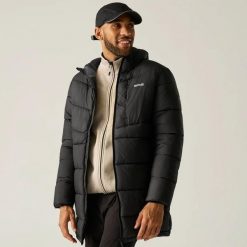 Męska kurtka Browen z wyściełaniem. Zielone kurtki męskie Regatta, l, bez wzorów, z materiału, z kapturem. Za 429.99 zł.