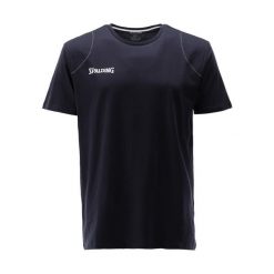 Koszulka Spalding Essential. Białe koszulki sportowe męskie Spalding, s, bez wzorów, z materiału, bez kołnierzyka, bez ramiączek, na fitness i siłownię. Za 137.65 zł.