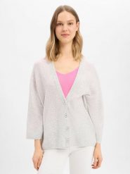 American vintage Damski kardigan z wełną - Damsville Kobiety Sztuczne włókno szary marmurkowy, XS/S. Szare kardigany damskie American Vintage, s, bez wzorów, z wełny, eleganckie. Za 629.95 zł.