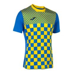Jersey Joma Flag III. Niebieskie koszulki sportowe męskie Joma, m, bez wzorów, z jersey, bez kołnierzyka, bez ramiączek, do piłki nożnej. Za 150.99 zł.