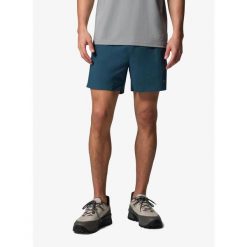 Spodenki męskie Columbia Stealth Spring Lined Short. Niebieskie krótkie spodenki sportowe męskie Columbia, m, bez wzorów, trekkingowe. Za 230.99 zł.