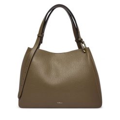 Torebka Furla. Szare torebki do ręki damskie Furla, bez wzorów, klasyczne, bez dodatków. Za 1,979.00 zł.