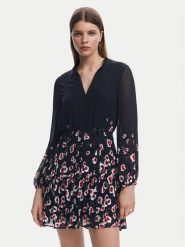 Desigual Sukienka koszulowa 25SWVW31 Czarny Regular Fit. Czarne sukienki damskie Desigual, l, bez wzorów, z wiskozy, bez kołnierzyka, bez ramiączek, koszulowe. W wyprzedaży za 219.99 zł.