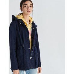 Parka z kapturem - Granatowy. Parki damskie marki Sinsay. Za 119.99 zł.