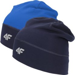 Czapka do biegania uniseks CAU201 - granat. Czapki i kapelusze damskie marki 4f. Za 59.99 zł.