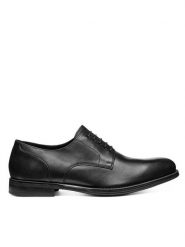 Geox Półbuty U Barberigo U56MBC 00043 C9999 Czarny. Czarne półbuty na co dzień męskie Geox, ze skóry, wizytowe, bez zapięcia. Za 349.99 zł.