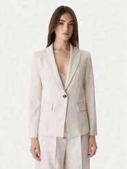 Marella Marynarka Slogan1 2615041211 Écru Slim Fit. Żakiety damskie Marella, bez wzorów, z syntetyku. Za 909.99 zł.