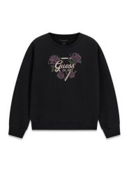 Guess Bluza J6BQ13 K6100 Czarny Relaxed Fit. Czarne bluzy dla dziewczynek Guess, z aplikacjami, z syntetyku, bez ramiączek, bez kaptura. Za 174.99 zł.