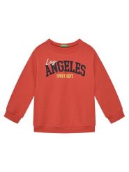 United Colors Of Benetton Bluza 3UNIC10O3 Czerwony Regular Fit. Czerwone bluzy dla chłopców United Colors Of Benetton, bez wzorów, z bawełny, bez ramiączek, bez kaptura. Za 59.99 zł.
