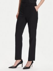 Luisa Spagnoli Spodnie materiałowe Otre 542530 Czarny Regular Fit. Czarne spodnie materiałowe damskie Luisa Spagnoli, bez wzorów, z materiału. Za 739.00 zł.