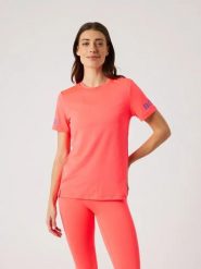 Bjorn_borg BORG T-SHIRT Koszulka damska DIVA PINK. Czerwone t-shirty damskie Björn Borg, xs, bez wzorów, bez kołnierzyka. Za 194.00 zł.