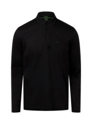 BOSS Green koszulka polo - Pirol Mężczyźni Bawełna czarny, M. Czarne bluzki z długim rękawem męskie BOSS GREEN, m, bez wzorów, z bawełny, bez kołnierzyka. Za 449.95 zł.