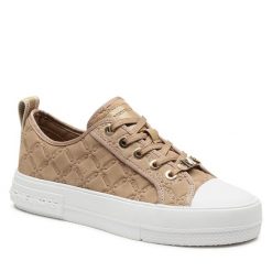 Trampki Pepe Jeans. Brązowe półbuty chłopięce Pepe Jeans, bez wzorów, z jeansu, bez zapięcia. Za 199.99 zł.