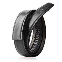 Wymienny pasek bez klamry AUTOMATIC Czarny 90. Czarne paski damskie bez wzorów. Za 69.99 zł.