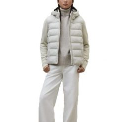 Kurtka ECOALF DENALI HYBRID WOMA Biały. Białe kurtki damskie Ecoalf, bez wzorów, z syntetyku, bez kaptura, trekkingowe. Za 956.17 zł.