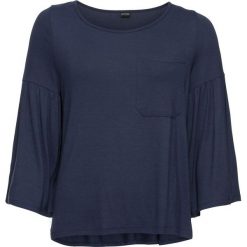 Shirt z dżerseju z kieszonką bonprix indygo. Bluzki damskie bonprix. Za 32.99 zł.