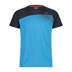 Koszulka męska CMP 32T6597. Niebieskie koszulki sportowe męskie CMP, m, bez wzorów, bez kołnierzyka, bez ramiączek. W wyprzedaży za 97.99 zł.
