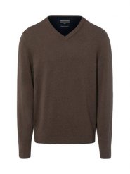Finshley & Harding sweter z dzianiny z dodatkiem kaszmiru Mężczyźni Bawełna brązowy, XXL. Brązowe swetry przez głowę męskie Finshley & Harding, m, bez wzorów, z bawełny, bez kołnierzyka. Za 299.95 zł.