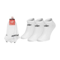 PUMA Skarpety Stopki 3-Pack 94710906. Białe skarpety damskie Puma, bez wzorów. Za 36.99 zł.