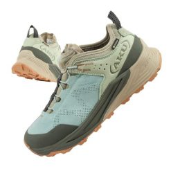 Buty sportowe trekkingowe damskie Aku Omina Gore-tex lekkie. Niebieskie obuwie sportowe damskie Aku, na zimę, trekkingowe, gore-tex. Za 751.50 zł.