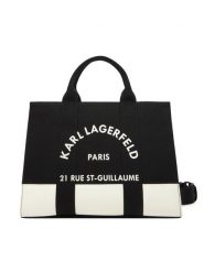 KARL LAGERFELD Torebka A3W50025 Czarny. Czarne torebki do ręki damskie KARL LAGERFELD, bez wzorów, z materiału, bez dodatków. Za 429.99 zł.