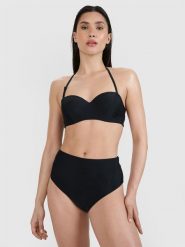 4F Góra od bikini damska - czarna XS. Czarne bikini damskie 4f, na lato, uniwersalny, bez wzorów. W wyprzedaży za 39.99 zł.