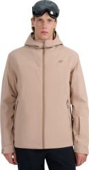 Kurtka narciarska męska 4F M0787 beżowa 4FWAW25TTJAM0787 83S L. Brązowe kurtki męskie 4f, l, bez wzorów, bez kaptura. Za 529.49 zł.