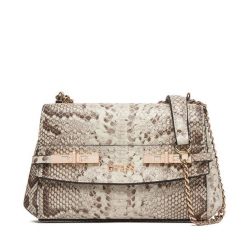 Torebka Guess. Brązowe torebki do ręki damskie Guess, z aplikacjami, wizytowe, bez dodatków. Za 589.99 zł.