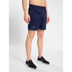 Szorty Hummel HmlStaltic. Niebieskie krótkie spodenki sportowe męskie Hummel, xl, bez wzorów, z dżerseju, na fitness i siłownię. Za 114.00 zł.