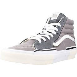 Buty VANS SK8-HI RECONSTRUCT Szary. Szare trampki męskie Vans, bez wzorów, ze skóry, bez zapięcia. Za 303.99 zł.
