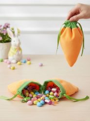 Wielkanocne torebki w kształcie marchewki 3 pack - pomarańczowy. Brązowe torby i plecaki dziecięce Sinsay. Za 15.99 zł.