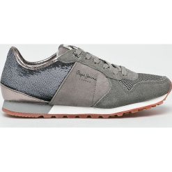 Pepe Jeans - Buty Verona. Szare obuwie sportowe damskie Pepe Jeans, z gumy. W wyprzedaży za 279.90 zł.