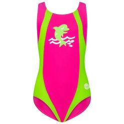 Beco Sealife kostium kąpielowy UV dla dziewczynek różowo-zielony. Czerwone stroje kąpielowe dla dziewczynek Beco, bez wzorów, z elastanu. Za 224.99 zł.