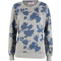 Bluza z nadrukiem, długi rękaw bonprix jasnoszary melanż. Bluzy damskie marki KALENJI. Za 74.99 zł.