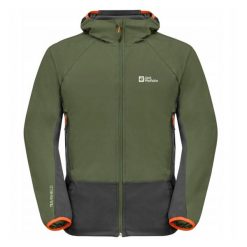 Kurtka Puchowa Męska 2 Warstwy Eagle Peak. Zielone kurtki sportowe męskie Jack Wolfskin, m, bez wzorów, z puchu, trekkingowe. Za 608.99 zł.