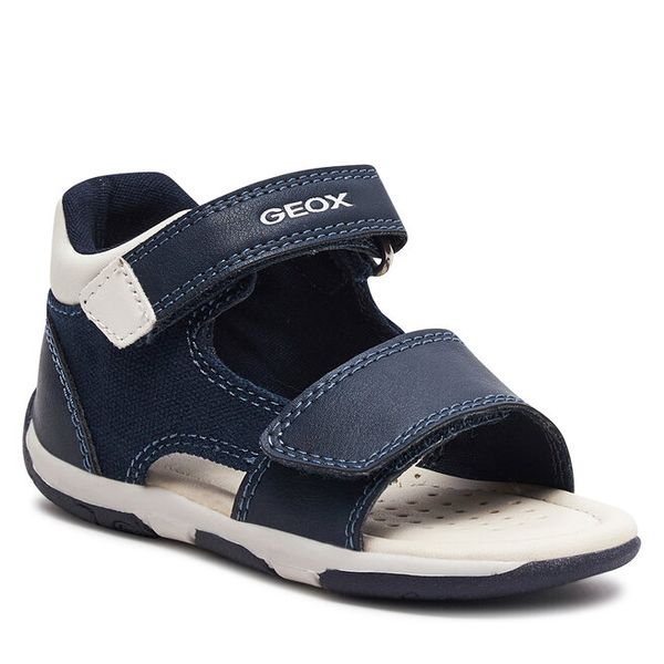 Sandały Geox. Niebieskie sandały chłopięce Geox, bez zapięcia. Za 104.99 zł.