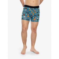 Bokserki termoaktywne męskie Saxx Droptemp Cooling Cotton Boxer Brief Fly. Zielone bokserki męskie Saxx, m, bez wzorów. Za 123.99 zł.