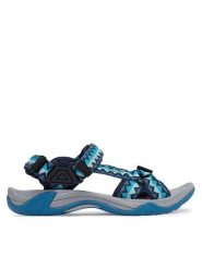 CMP Trekkingi Hamal Wmn Hiking Sandal 38Q9956 Niebieski. Niebieskie sandały damskie CMP, bez wzorów, z materiału, bez obcasa, bez zapięcia. Za 189.99 zł.