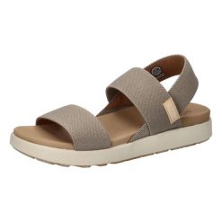 Sandały Keen Elle Backstrap szare damskie. Brązowe sandały damskie Keen, bez wzorów, z materiału, bez obcasa, bez zapięcia. Za 371.45 zł.