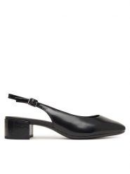 ECCO Czółenka Liva 25062304001 Czarny. Czarne czółenka damskie ecco, bez wzorów, z lakierowanej skóry, bez obcasa, bez zapięcia. Za 599.99 zł.