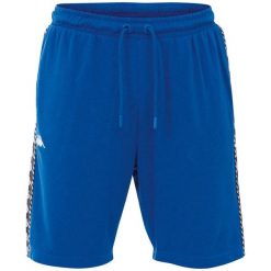 Spodenki męskie Kappa ITALO niebieskie. Niebieskie krótkie spodenki sportowe męskie Kappa, m, bez wzorów, z bawełny, na fitness i siłownię. Za 52.90 zł.