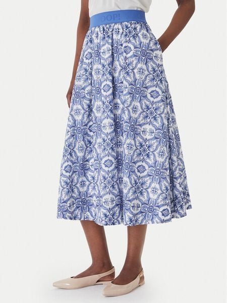 JOOP! Spódnica midi Saki2 30102101 Niebieski Regular Fit. Niebieskie spódnice damskie JOOP!, bez wzorów, z bawełny, midi. Za 751.99 zł.