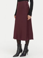 Guess Spódnica midi W6BD25 W4250 Bordowy Regular Fit. Czerwone spódnice damskie Guess, s, z aplikacjami, z syntetyku, midi. Za 434.99 zł.