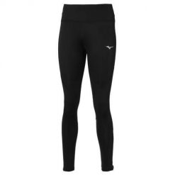 Spodnie do biegania damskie Mizuno Warmalite. Czarne legginsy damskie Mizuno, xs, bez wzorów, z materiału, do biegania. Za 303.00 zł.