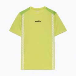 Koszulka męska Diadora Challenge. Żółte koszulki sportowe męskie Diadora, m, bez wzorów, bez kołnierzyka, bez ramiączek, tenisowe. Za 73.99 zł.