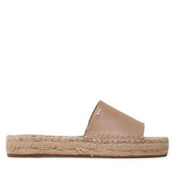 Espadryle DKNY. Brązowe espadryle damskie DKNY, bez wzorów, bez obcasa, bez zapięcia. Za 819.99 zł.